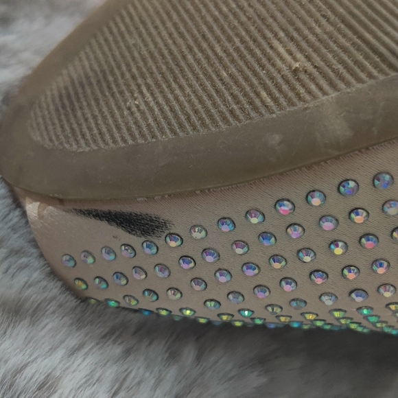 JENNIFER LOPEZ 👠 RHINESTONES PUMPS HEELS 6M - Picture 6 of 9